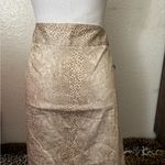 Willi Smith  Brown and Cream Snake Print Pencil Skirt Photo 1