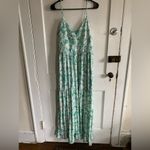 No Boundaries NoBo Long Flower Pattern Spaghetti Strap Dress Size LG 11/13 Photo 8
