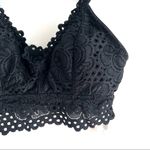 Aeropostale  Black Classic Lace Bralette Adjustable M Photo 4