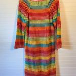 Farm Rio Multicolor Crocheted Cotton Dress Photo 10