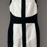Willi Smith  Black/White Color Blocked Sleeveless Shift Dress Size 8 Photo 0