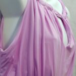 Just Love Sleeveless Halter Dress   Purple Paisley Matte Jersey  Dress Size 1X Photo 3