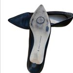 Adrienne Vittadini  black leather kitten heel pointed loafer size 8. Photo 3