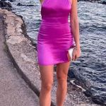 SNDYS x REVOLVE Halter Mini Dress in Purple Large New Womens Satin Backless Photo 9