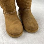 Airwalk Quilted Teagan Fur Lined Boots Womens Size 5.5 Cognac Brown Midcalf Warm Photo 5