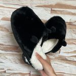 Refresh Black Fleece Lined Teddy Slippers Photo 2