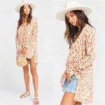 Show Me Your Mumu 🐆Women’s  Cliffside Tunic Sweater Pink and Brown Leopard Sz XS Photo 3