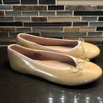 NWOT Fever Sole Nude tan patent flats womens size 37 Photo 2