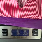 Hot Kiss Women's Pin Striped Red V-Neck Short Sleeve Top Size XL Lightweight Photo 11