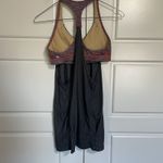 Lululemon Athletica Grey Pleated Racerback Tank Top Built In Bra Size 6 Photo 4