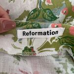 Reformation Pinegrove High Rise Linen Pants in Summer Of Love Floral Print Sz 10 Photo 3