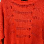 Planet Gold  Shredded Dolman Open Kit Crop Sweater Photo 11