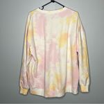 Wildfox Cotton Candy Tie Dye Roadtrip Crewneck Sweatshirt Pink Yellow Size L Photo 4