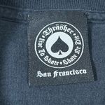 Thrasher Flame Logo Cropped Black Tee Women’s Small Skate Graphic Shirt Tee Photo 3