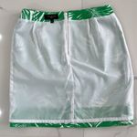 Talbots Women’s Palm Tree Leaf Green/White Tropical Print Skirt Sz 8P Photo 5