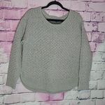 Title Nine SPEAKING SWEATER THICK KNIT CURVED HEM GRAY WOOL ALPACA BLEND MEDIUM Photo 0