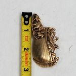 Noahs Ark Brooch AJC 3" Biblical Story Religious Religion Signed Gold Brushed Photo 3