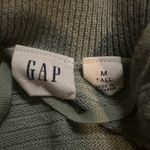 Gap Green Cardigan Horizontal Ribbed 100% Cotton Long Sleeve Medium Tall EUC Photo 6