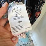 Farm Rio NWT Anthropologie +  Crochet Long Sleeve Boho Maxi Dress in Navy Blue Photo 12