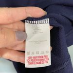 Boden Navy Livia Velvet Striped Cuff Quarter Sleeve Sweatshirt Dress Size 6R Photo 7