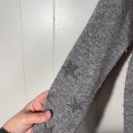 27 Miles 100% Cashmere Gray Silver Metallic Star Print Knit Sweater Small S Photo 1