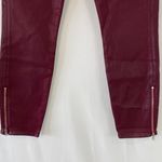 7 For All Mankind New  Coated Cargo Ankle Zip Skinny Pants Merlot Photo 7
