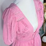 Urban Outfitters Marlee Open Back Eyelet Mini Dress Soft Pink Sz Medium🧡 Photo 3