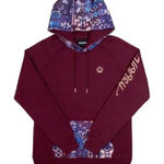 Hooey Veracruz Maroon with Aztec Pocket Hoodie Women's Size M Medium Western Red Photo 0