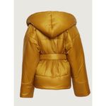 Norma Kamali  Hooded Sleeping Bag Coat Short – Mocha – M/L – NWOT Photo 2