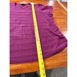 Lane Bryant  Plus Size Burgundy Striped Textured Knit Tunic Top Shirt 26 28 Photo 6