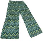 BCX Pants Womens L. Multi Aztec Print Elastic Waist Slash Pockets Wide Leg Photo 6