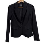 The Limited  Black Two Button Flared Peplum Back Blazer Photo 0