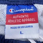 Champion Women's Blue Elastic Waist Windbreaker Activewear Gym Sweatpants Size L Photo 3