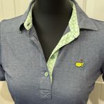 Magnolia Lane Master's Logo Golf Polo‎ Shirt Blue S Size 4 Photo 1