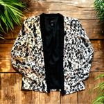 Mango MNG Collection Black & White Open Blazer - Size 4 Photo 4