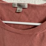 Roz & Ali  Pink Lace 3/4 Sleeve Sweater size L Photo 1