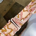 Kona Sol  bikini top only bandeau‎ NWT pink paisley boho floral small Photo 3