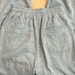 Miu Miu Miu‎ Miu Women's Embroidered Logo Jogger Track Pants Gray Size M Photo 10