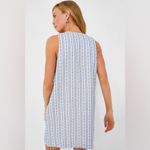Pomander Place Bianca Tweed Mini Dress Size S NWT Blue Cream Lined Sleeveless White Photo 4