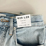 Topshop Asos Kort Petite Size 6/28 High Waist Wide Leg Light Blue Denim Jeans Photo 3