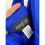 La Femme  Royal Blue One-Shoulder Slit Formal Jersey Gown Size 0 NWT Photo 4