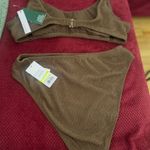 Wild Fable Olive Bianca Scrunch Square Neck Cropped Bikini Top Photo 4