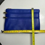 Scuola del Cuoio Firenze Blue Leather Clutch Convertible Shoulder Bag Photo 5