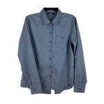 The North Face  Blue Chambray Shirt-Tunic Women S Blue Outdoor Casual Classic Photo 1