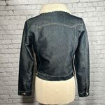 Old Navy Sherpa Lined Jean Denim Trucker Jacket Y2K Vintage Warm Women Sz M NWOT Photo 2