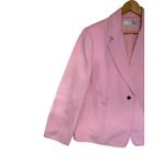 Tahari  Levine Pink Linen Blend Blazer Jacket Feminine Pretty Career Women 18W Photo 3