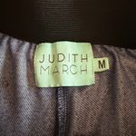 Judith March  NWOT High Rise Wide Leg Flare Pants with Floral Embroidery Photo 3