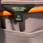 Simply Vera Vera Wang purple long sleeved Top with side ruching detail XL Purple Photo 3