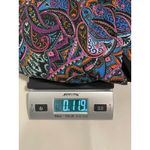Nicole Miller Studio Women's Dress Size 12 Multicolor Paisley Print Short Sleeve Blue Photo 7