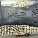 Life Stride Plaid Mary Jane Block Heel Shoes Women 6.5M Chic Buckle Fabric Strap Photo 11